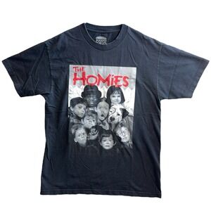 Y2K Booger Kids Vintage‎ Homies Band Rock Black T-Shirt  Rare Large